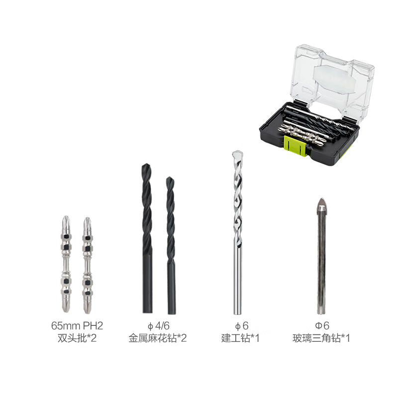 卡胜（KRESS）电动工具附件钻头附件套装冲击钻电钻使用 WA1636【钻头批头附件套装】