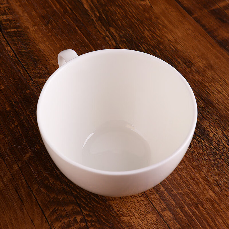 錦鳯锦凤骨瓷咖啡杯碟景德镇欧式简约咖啡套具矮 咖啡杯一杯一碟1勺 纯白月光单杯 1个