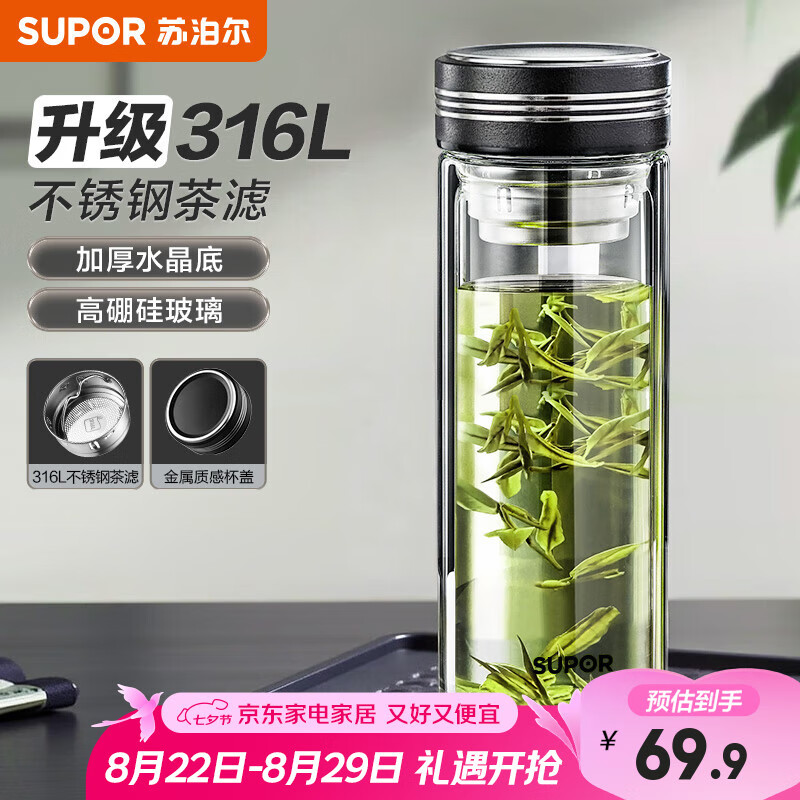 �ղ�����SUPOR��˫�㲣�����칫�ݲ豭��Ůʿ��ˮ���뱭����ˮ���Ӱ칫�ݲ豭��