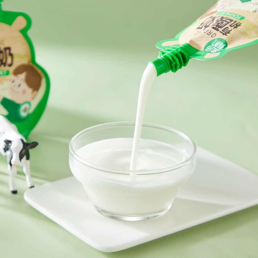 盒马有机酸奶100g原生高钙乳蛋白0蔗糖乳酸菌发酵乳儿童营养低温酸奶 有机酸奶100g*9袋