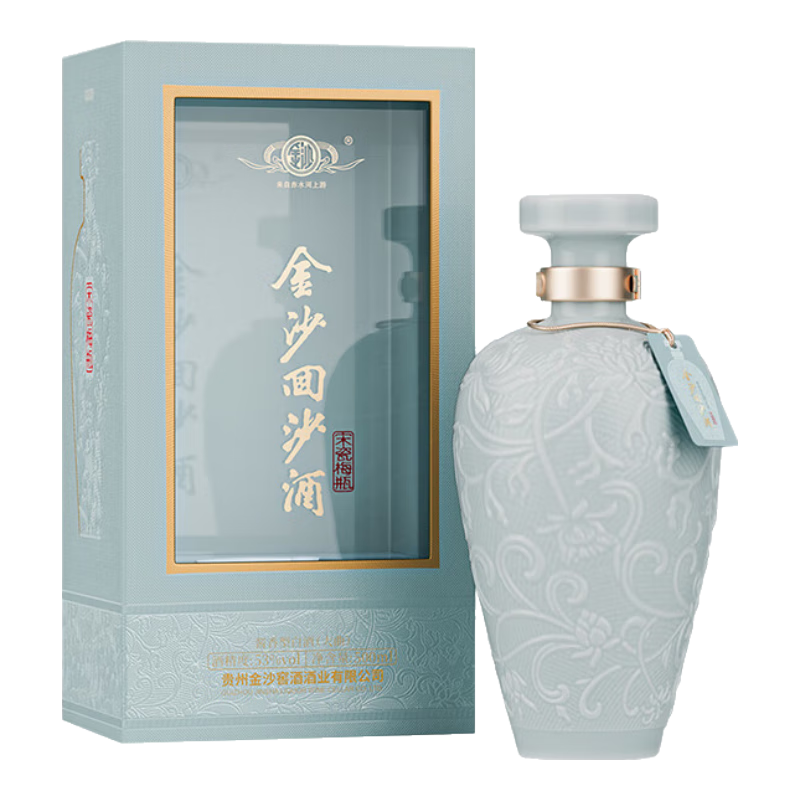 金沙回沙酒【年貨送禮】宋瓷梅瓶53度醬香型白酒純糧坤沙 博物館聯(lián)名  53%vol 500mL 1瓶