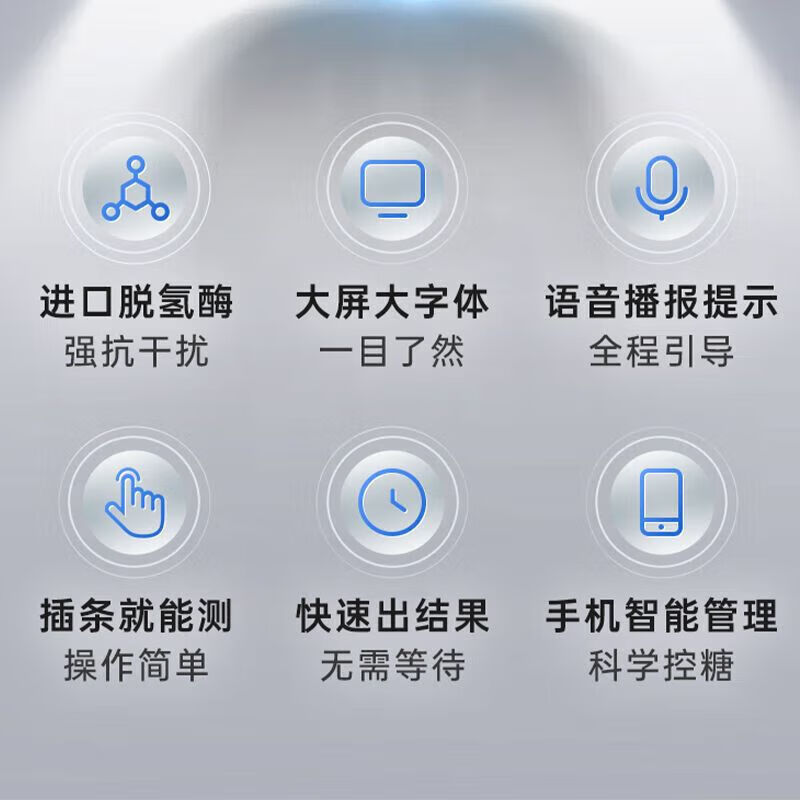 三诺血糖仪SE201血糖试纸条家用蓝牙检测血糖仪语音医用指尖血测量 50 50片血糖试纸+50(针头+酒精棉)