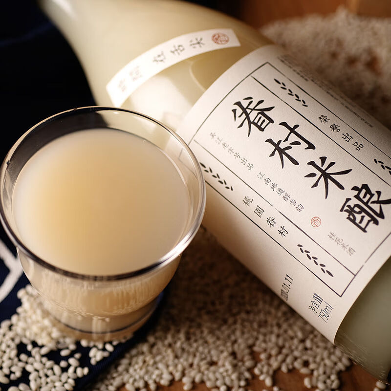 桃园眷村眷村米酿桂花味米酒低度酒女士酒米露0.5度750ml*6瓶装 750mL*6瓶