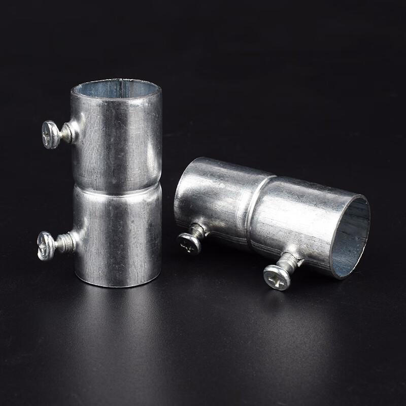 益沣源宏亚kbg线管直接锁母接头jdg镀锌管接头加长直通接头对接配件