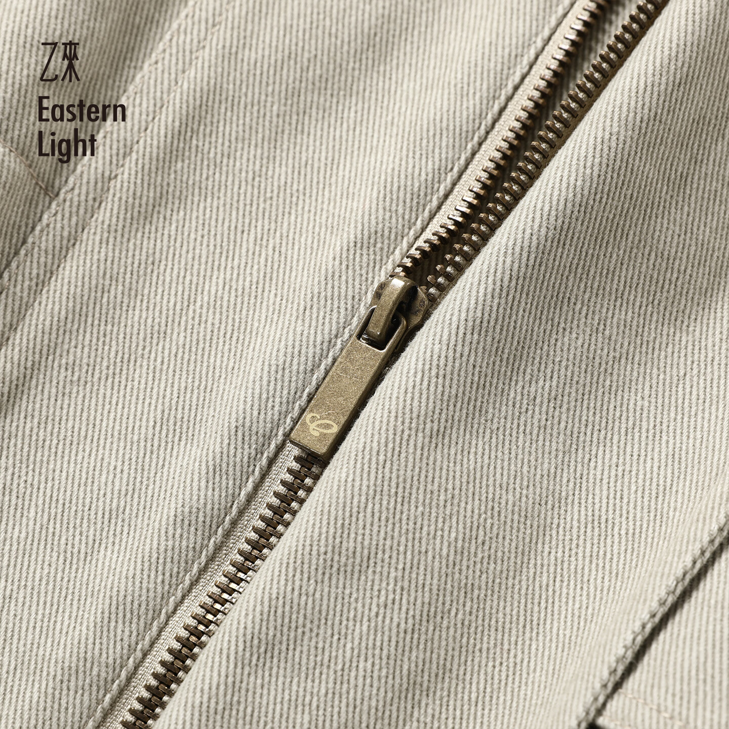 乙来（EASTERN LIGHT）复古绒里工装洗水夹克外套女装冬季长袖上衣秋装加厚新款棉衣服 桔梗绿 M
