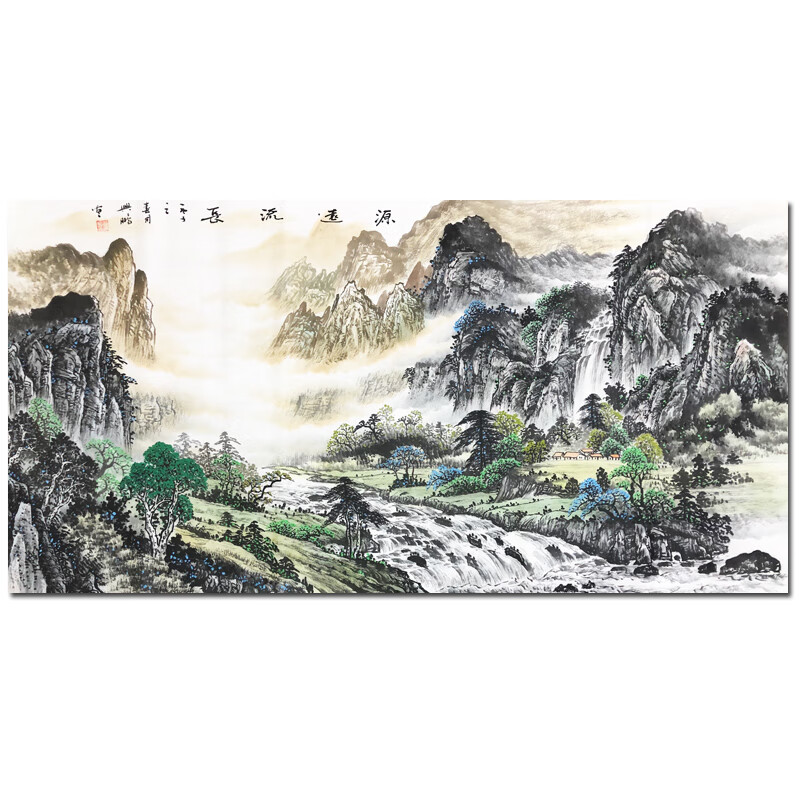 龙腾盛世】手绘画名人字画水墨画名家国画山水画 潘兴鹏