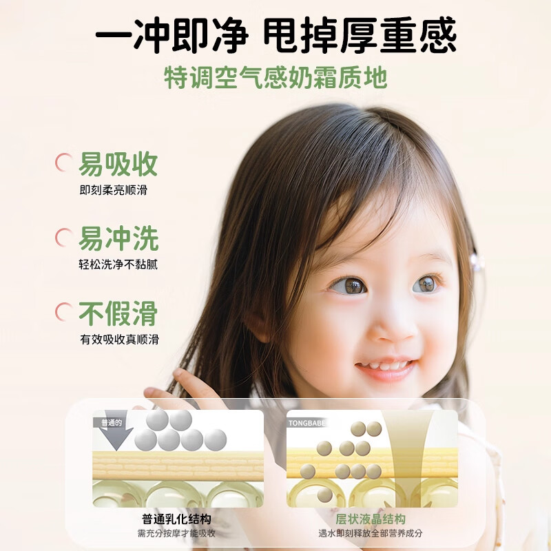 童贝比儿童护发素青少年柔顺毛躁干枯3-6-12岁女孩专用角蛋白润发乳正品 【1瓶】维生素C角蛋白柔顺护发素600ml