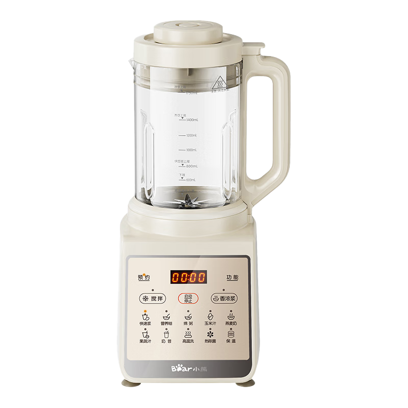 小熊破壁机豆浆机榨汁机全自动新款免煮静音3-4人家用多功能免手洗杂粮五谷料理机辅食机 PBJ-N10Q1
