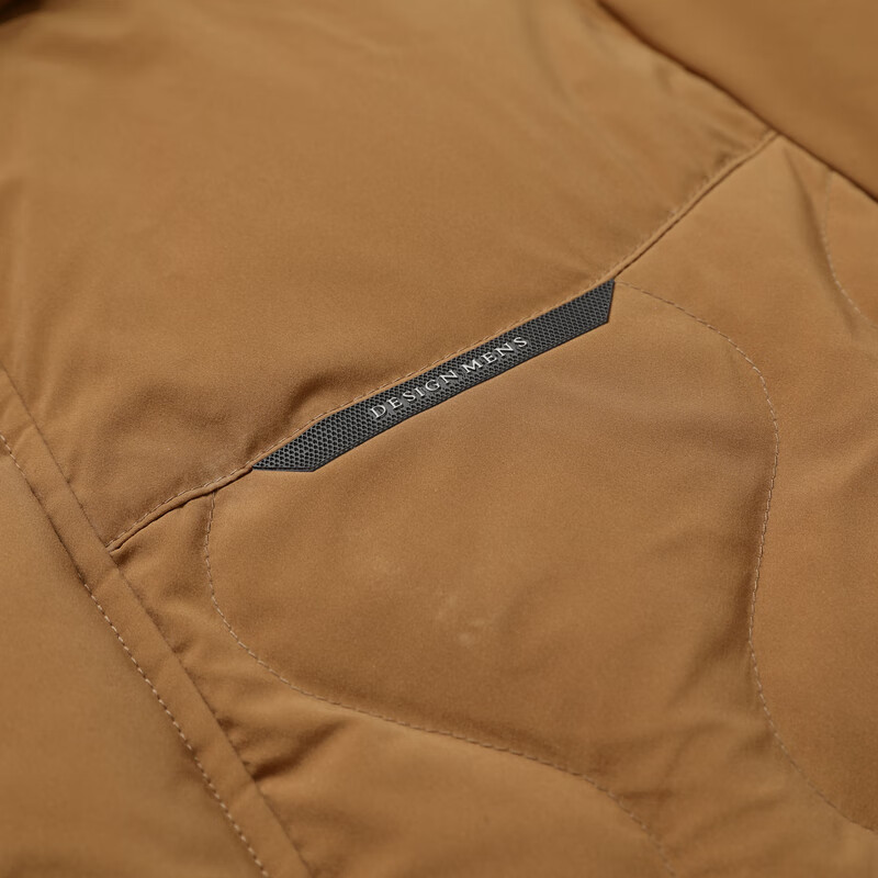 雪中飞秋冬新款男士休闲防风保暖工装大口袋立领连帽羽绒服 黑色|8056 XL /180/96A