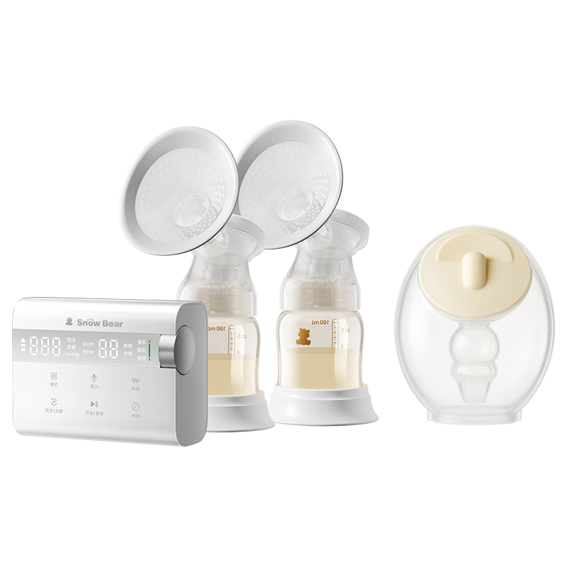 小白熊SnowBear吸奶器 電動(dòng)無(wú)極全自動(dòng)免手扶通乳 雙邊集奶開(kāi)奶器08928