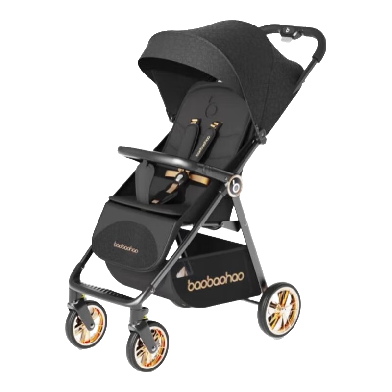 寶寶好a5嬰兒推車可坐可躺口袋推車輕便兒童車折疊傘車寶寶手推車嬰兒車 A5-黑神話（限量版）-升級(jí)電鍍輪