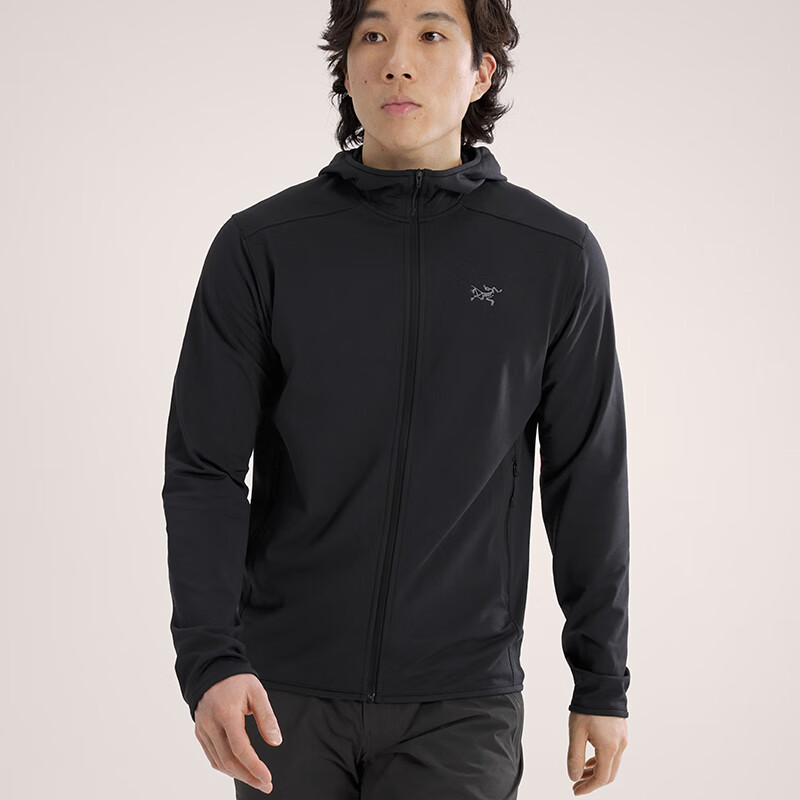 始祖鸟（ARC'TERYX）Kyanite舒适柔软保暖运动户外男款轻量连帽衫 黑色 XS