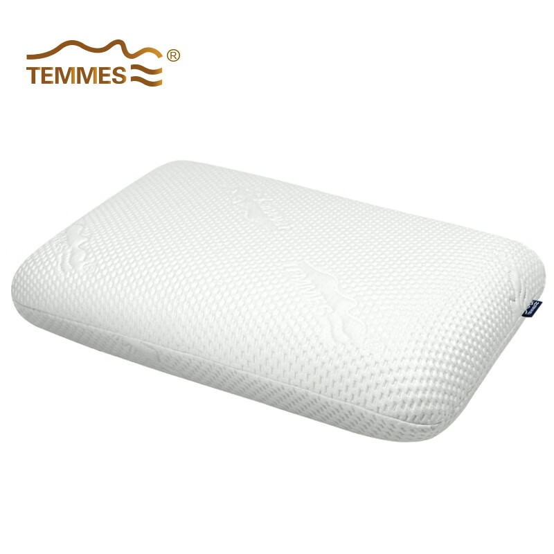 TEMMES 丹麦泰梅斯 枕头颈椎枕睡眠慢回弹睡觉专用记忆棉枕头芯 莱赛尔舒柔肌感枕套 单只 软弹释压芯材