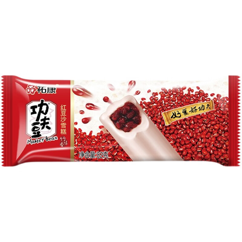 胖 东 来品质五丰冰淇淋 武林红豆牛奶口味雪糕功夫豆冰棒网红经
