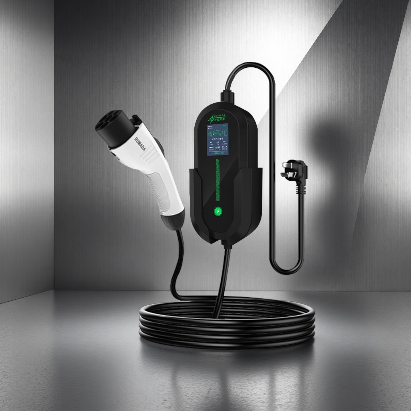 ROMADA小鹏MONA-M03随车充3.5KW便携式充电枪7KW家用220V免接地线国标七孔充电枪新能源汽车交流充电桩 小鹏MONA-M03【3.5KW标准款】 3米