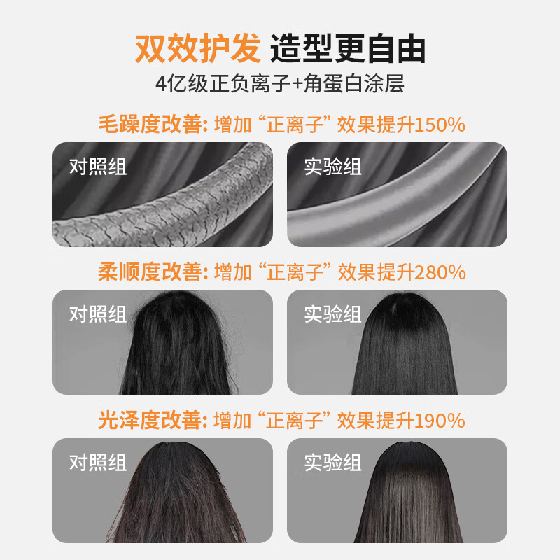 罗拉如炬冷风定型直发梳负离子卷直两用无痕梳发根高颅顶发型蓬松神器直板夹不伤发持久卷发棒梳内扣造型梳 【冷风无痕】一梳即顺不炸毛