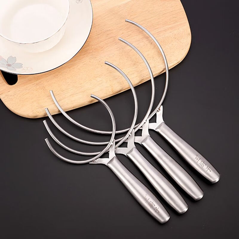 GIOIO全钢一体端碗叉多功能防烫夹隔热取碗螺蛳粉端汤碗工具日式家用 全钢一体迷你(23*11cm直径)