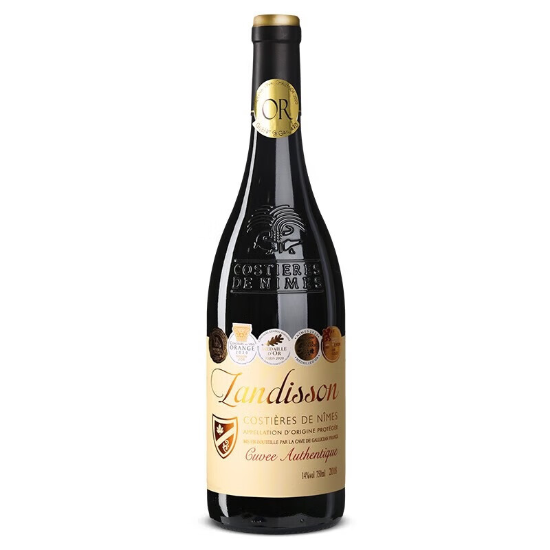 LANGDI进口红酒  干红葡萄酒750ml 法国进口AOP级勆迪珍酿双支装