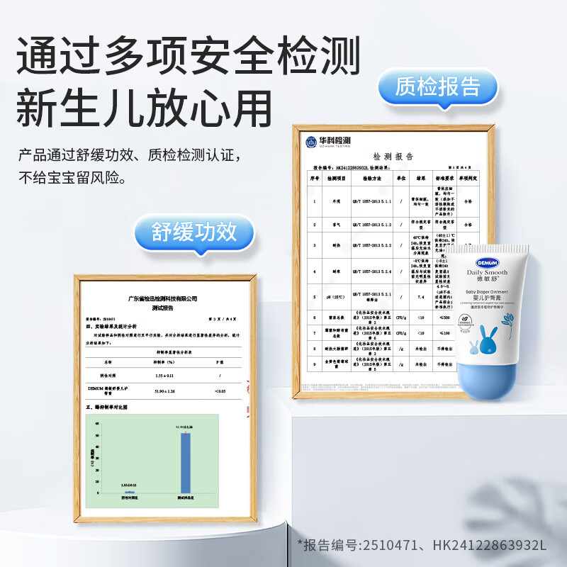 德敏舒(DEMUM)婴儿倍护护臀膏舒缓保湿0激素新生儿红屁屁氧化锌日常护理PP霜 【新生宝宝必备】婴儿护臀膏30g