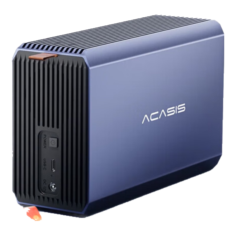 阿卡西斯 硬盘柜硬盘盒双盘位3.5英寸USB3.0 SATA串口机械硬盘移动外置外接盒子raid磁盘阵列 【双盘位】4种RAID-支持48TB-不休眠款