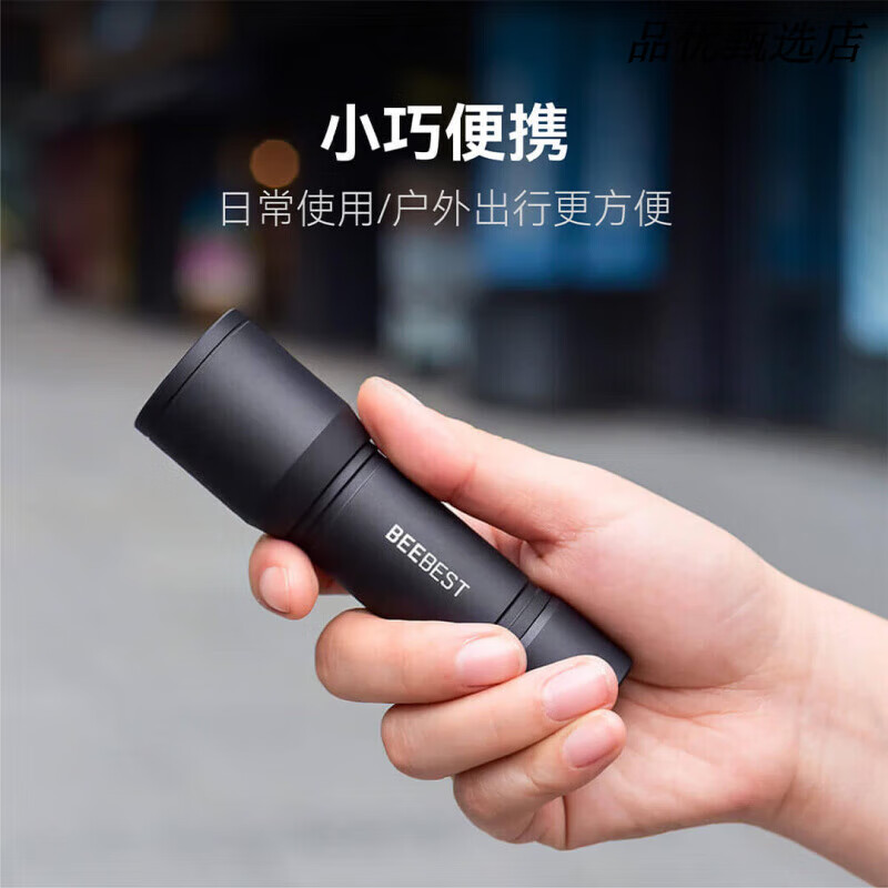 极蜂(BeeBest)F1P强光手电筒家用耐用小型可充电野外超亮远射大功率 F1P充电款