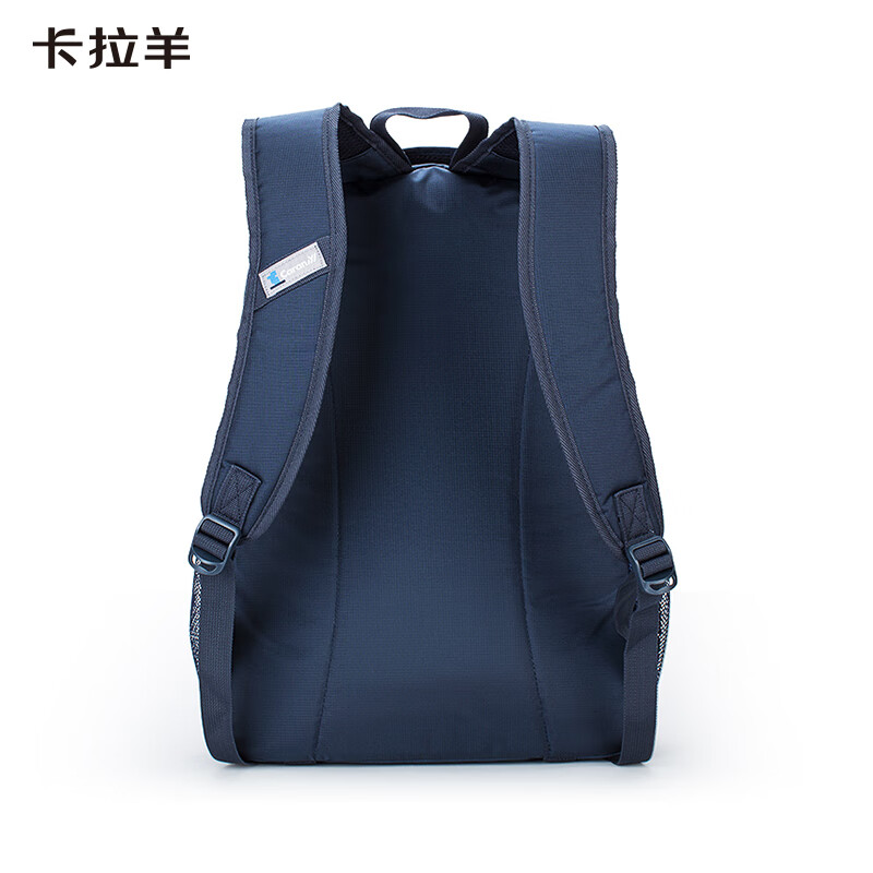 卡拉羊（KALA·Y）中学生书包大容量初中生双肩包男女学生旅行休闲背包 30L藏青（旅行上学百搭） 适合初高中生
