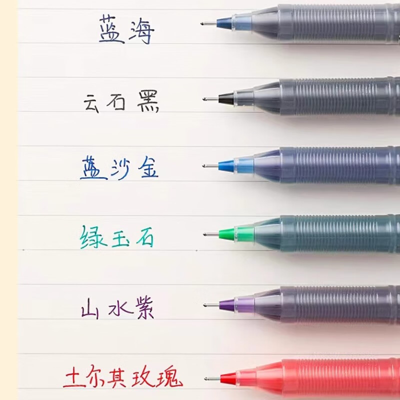 百乐（PILOT）p500中性笔日本进口金标限定学生考试专用笔bl-p50大容量刷题速干黑蓝红色针管水性签字笔0.5mm 【0.5】金标系列-陨石黑 3支