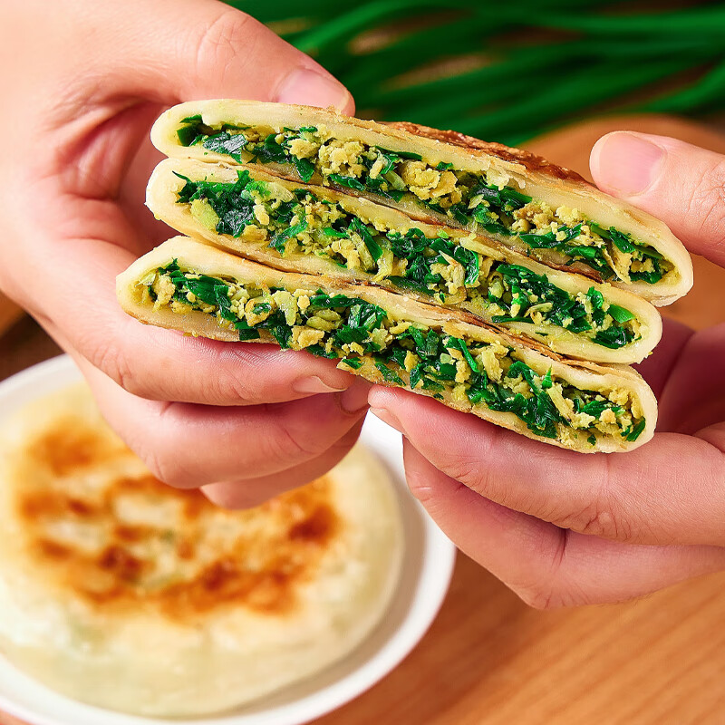 淳食记非菜鸡蛋虾皮馅饼速冻早餐家常馅饼早餐面点速食家常半成品400g 1袋装400g(5个）