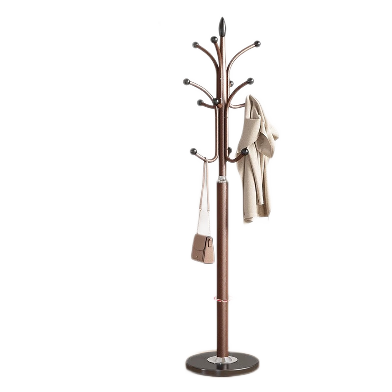 SGMW衣帽架落地卧室衣架客厅立式铁艺挂衣服架子室内单杆收纳架挂包架