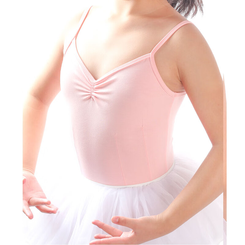 小茉莉舞蹈儿童吊带舞蹈服女童练功服女孩芭蕾舞跳舞考级服装形体服