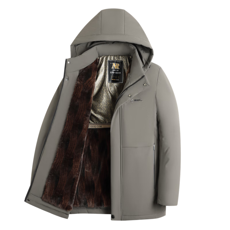 百亿补贴：啄木鸟（TUCANO）棉服男2025冬季新款爸爸装棉袄中老年人加绒加厚防寒棉衣外套 168元