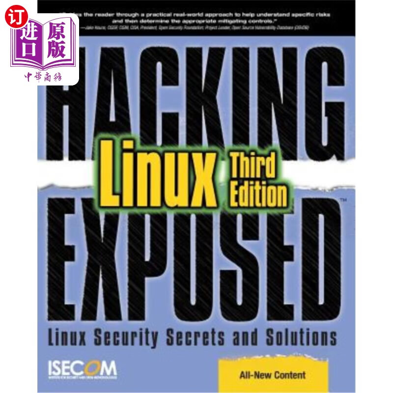 海外直订hacking exposed linux: linux security secrets and