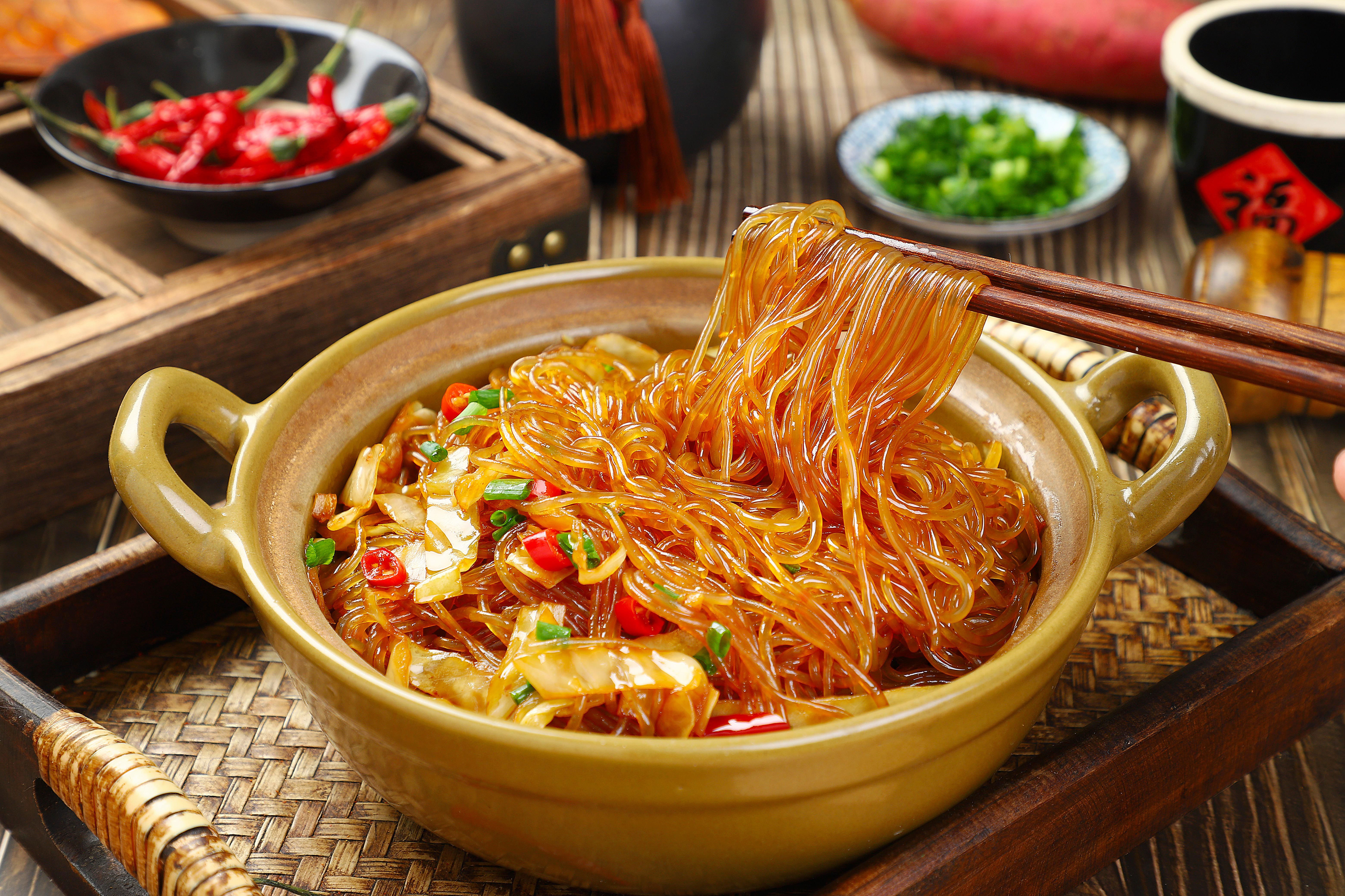 家用泡菜苕粉解油免泡半成品蚂蚁上树粉丝煲清脆爽口带酱包 泡菜炒