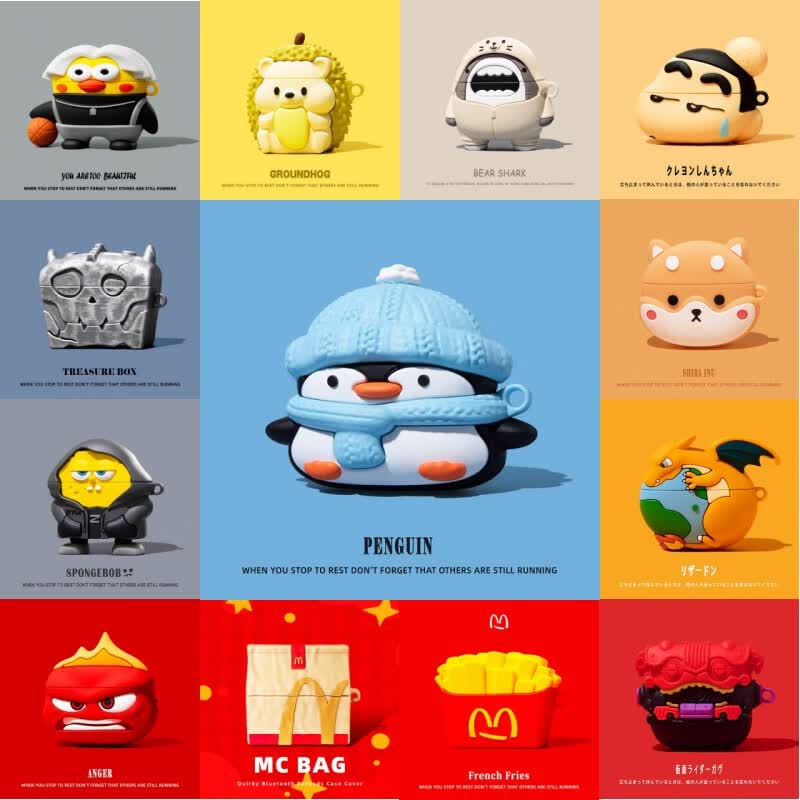 范塔希适用于 VIVO TWS 5无线蓝牙耳机壳 新款vivotws5保护套 硅胶防摔软壳vivo tws 5耳机保护套 保暖帽围巾企鹅送挂钩 VIVO TWS 5/5Hi-Fi