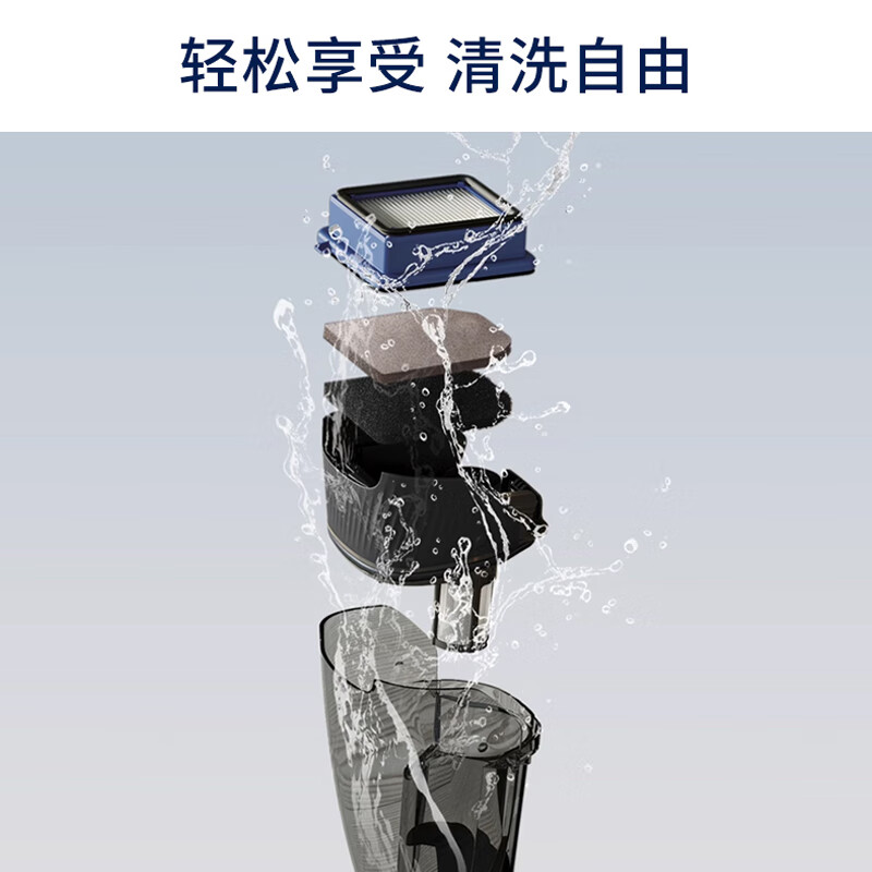 伊莱克斯(Electrolux)家用车载手持大吸力二合一无线吸尘器 宠物猫狗一键断发WQ81-3OMB