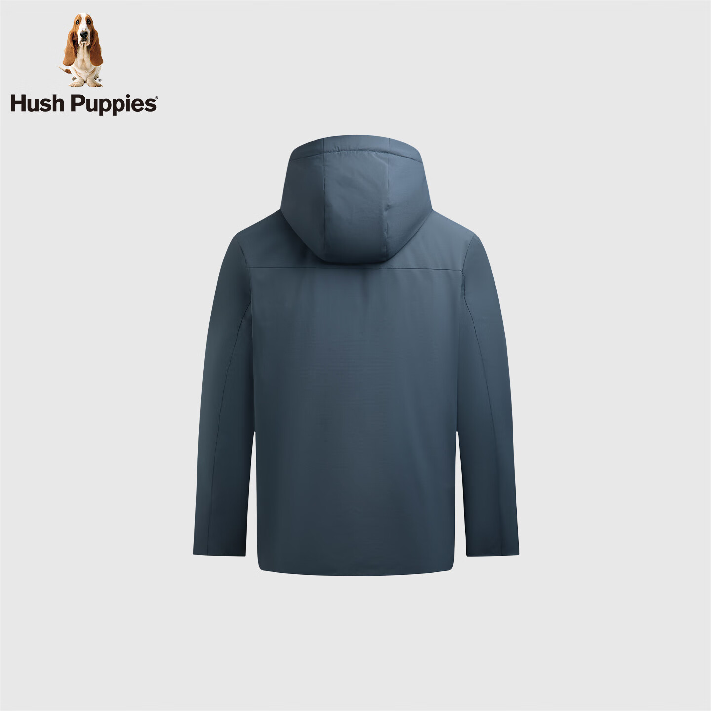 暇步士（Hush Puppies）【挺括有型】男装2025冬季新款蓬松舒适锁温安心绒羽绒服 靛光蓝 M