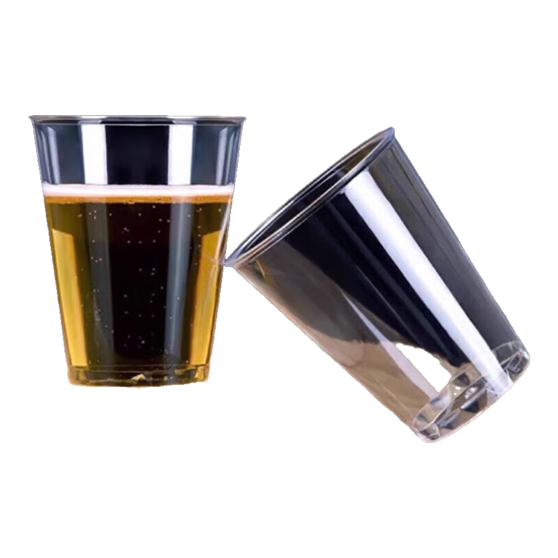 一次性杯子金箔纸杯喜庆新年水杯 210ml 加硬加厚水杯【50只装】 /防烫耐摔