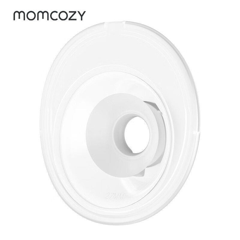 Momcozy器收纳盒鸭嘴阀矽胶塞双层法兰奶碗配件适用M5吸奶器 27mm双层法兰1个装 电动式