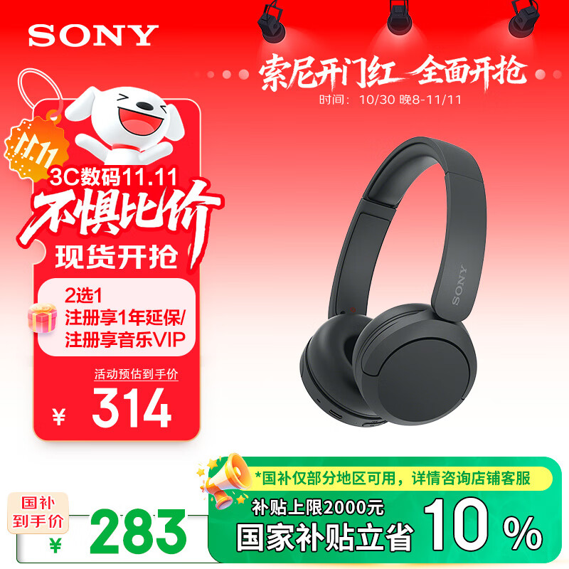 Sony/���� WH-CH520 �������� ͷ��ʽ ��ɫ