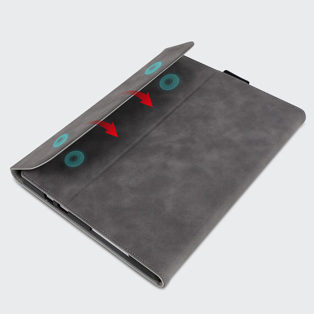 中性适用surface平板保护套surfacePro98皮套Pro4567go23支架壳 南非羊巴黑 forSurfacePro8