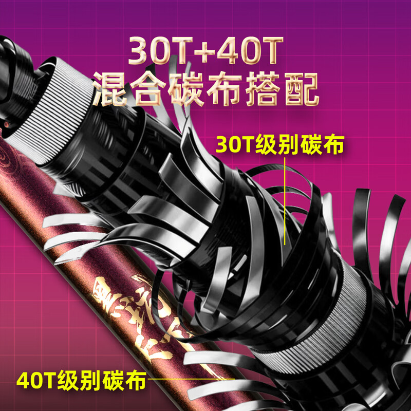 美人鱼黑坑天下黑坑竿6H8H10H12H15H钓鱼竿轻硬碳素鱼竿鱼竿 3.9m 6H