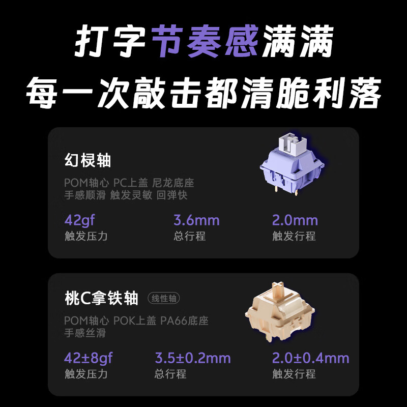 达尔优Cool98 电竞游戏机械键盘客制化三模无线星环灯带透明键盘三角洲无畏契约FPS网页双驱动全键热插拔 动力紫(桃C拿铁轴)