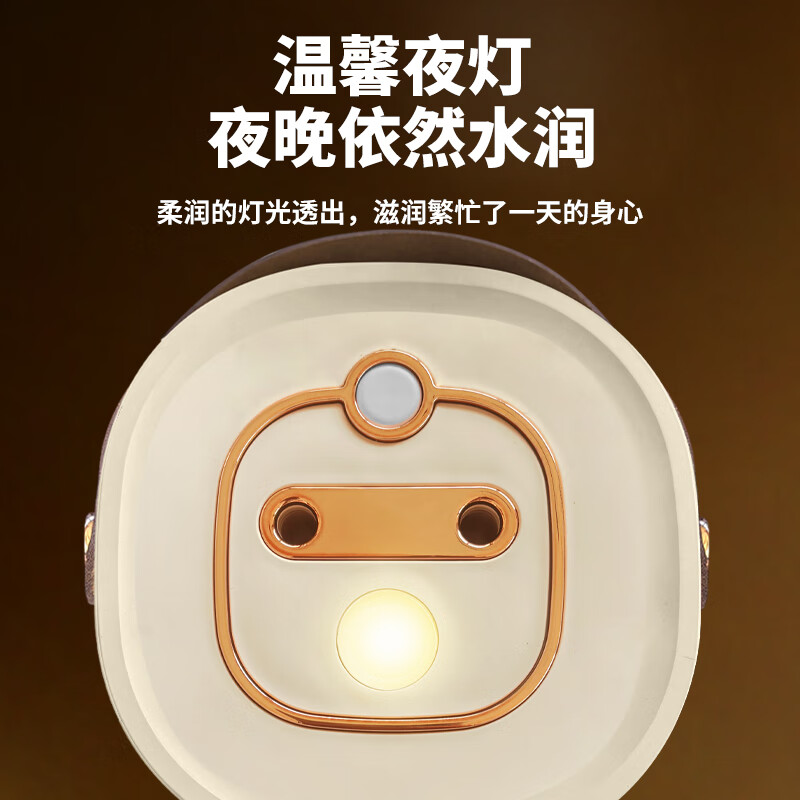 亚都(YADU)加湿器家用轻音卧室办公室桌面空气净化香薰喷雾大容量 经典双喷孔加湿【插电款】带夜灯