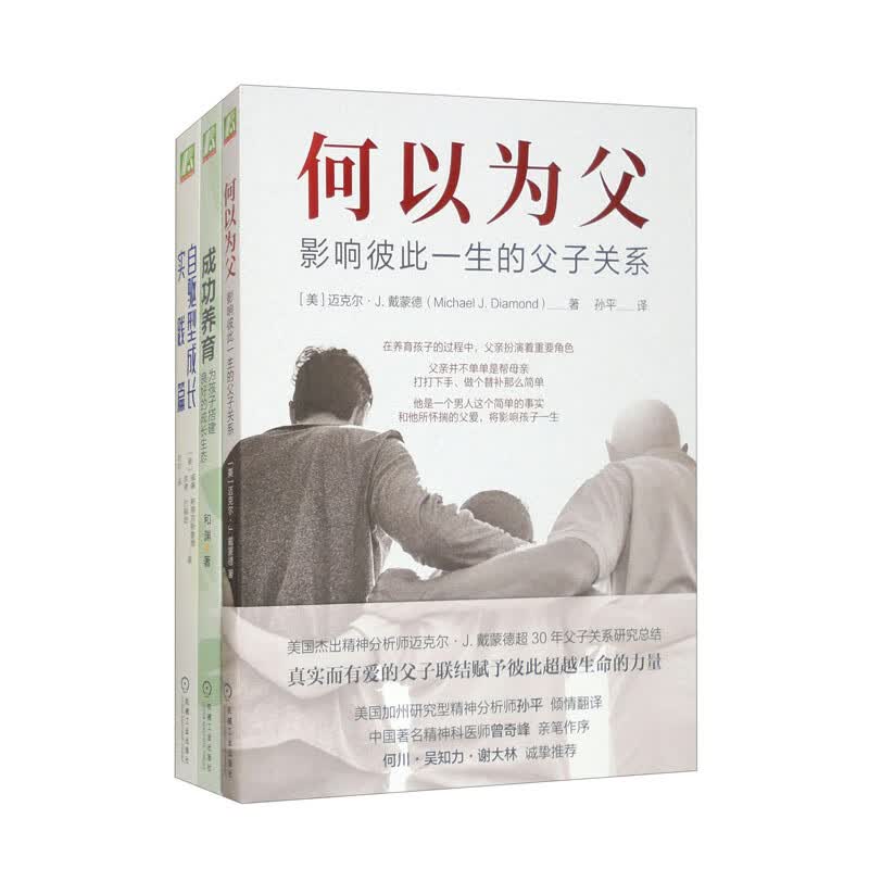 何以为父：影响彼此一生的父子关系+成功养育：为孩子搭建良好的成长生态+自驱型成长实践篇 套装共3册