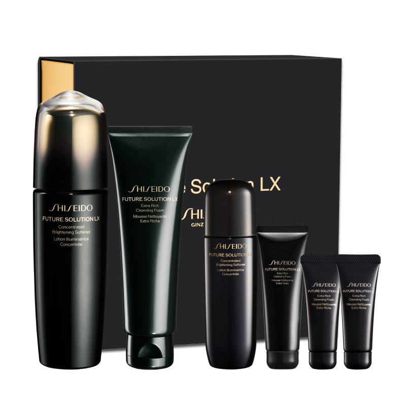 资生堂（SHISEIDO）时光琉璃洁面乳125ml+柔肤液170ml 护肤品 生日礼物女