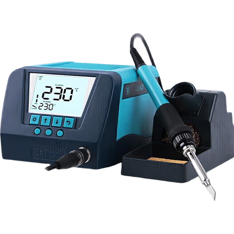bakonBK90白光電烙鐵套裝焊臺 高效數(shù)顯90W可調(diào)恒溫電洛鐵焊臺套裝