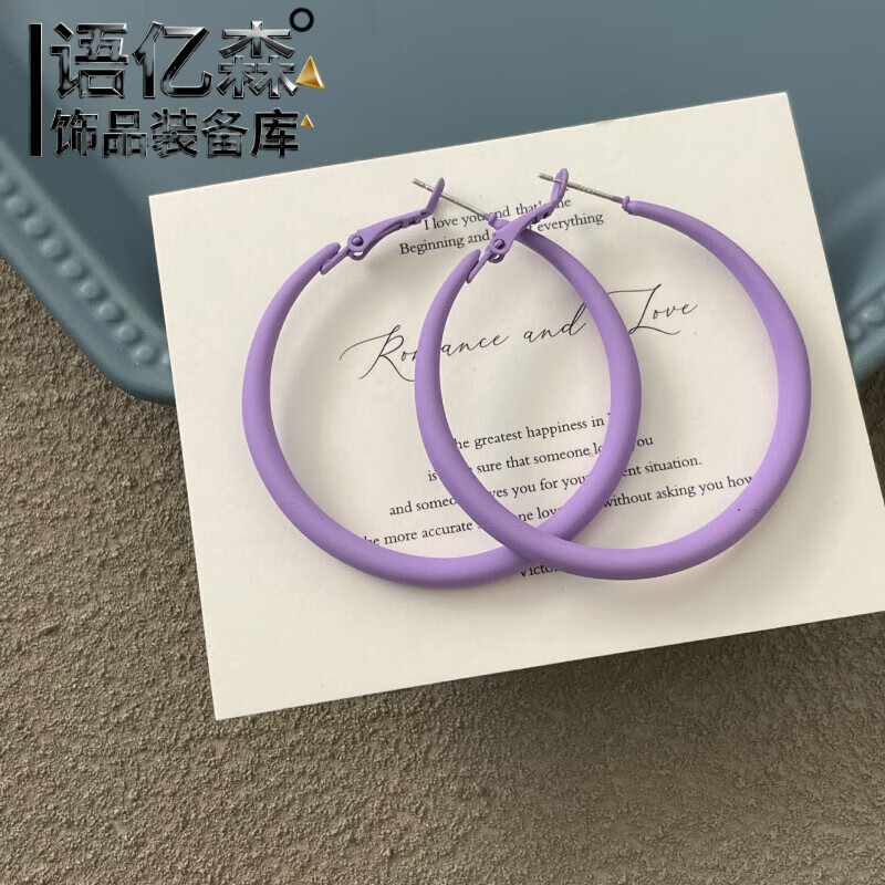 ��ɭ����ɫ�������ŷ�����Ŵֱߴ�ȦȦ����Ů�¿������Ƹж�Ȧ���� 0607 ��ɫ�����Ȧ925���� 12.92Ԫ