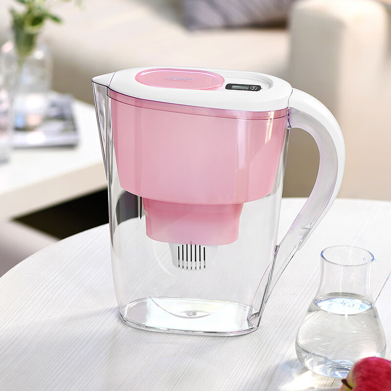 膳魔师净水壶 滤水壶 家用过滤器 净水器 3.8L大容量 智能换芯提醒 1壶1芯装 HAP-131 GR 绿色1壶1芯