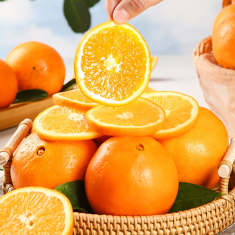 酷果汇赣南脐橙 纽荷尔橙当季新鲜 现摘水果手表剥脐橙源头多仓产地直发 带箱5.2斤【净重4.8斤】单果（65-70MM+）