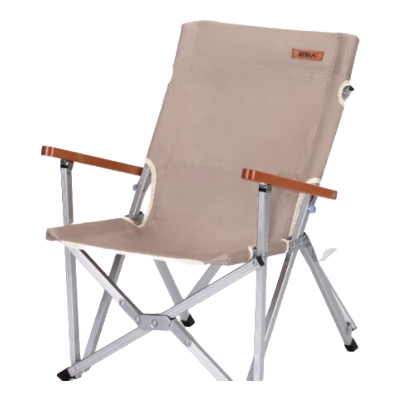 原始人（The Primitive）户外躺椅铝合金折叠椅沙滩椅野餐露营椅子轻高背椅海狗椅 【中号】卡其色(不可调节，送收纳包)